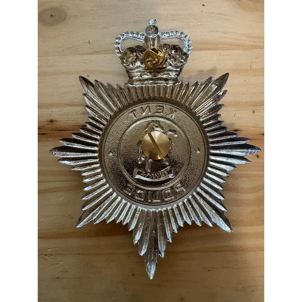 Kent Police Helmet Badge Enamel Pin Memorabilia